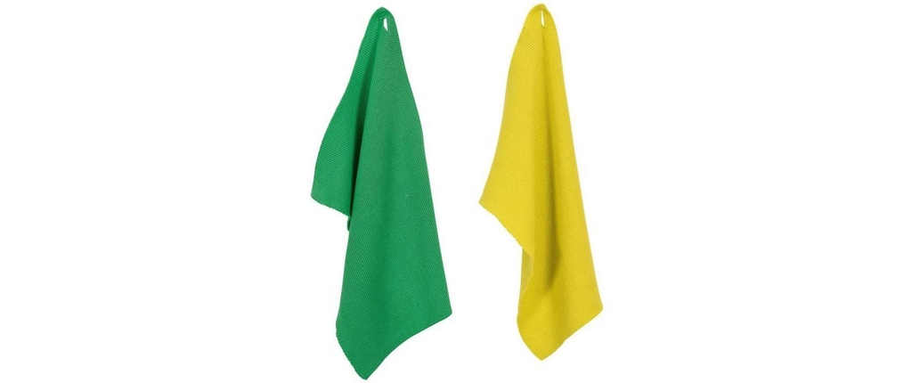 pad Chiffon de nettoyage Monte 2 Pièce/s, Vert/Jaune