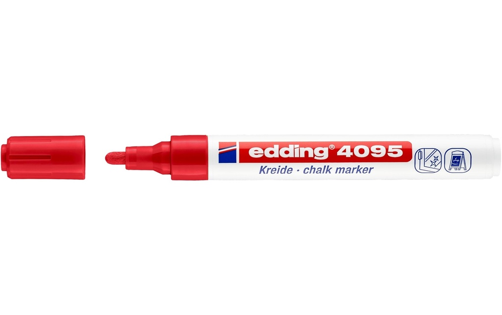 EDDING Marqueur craie 4095 rouge