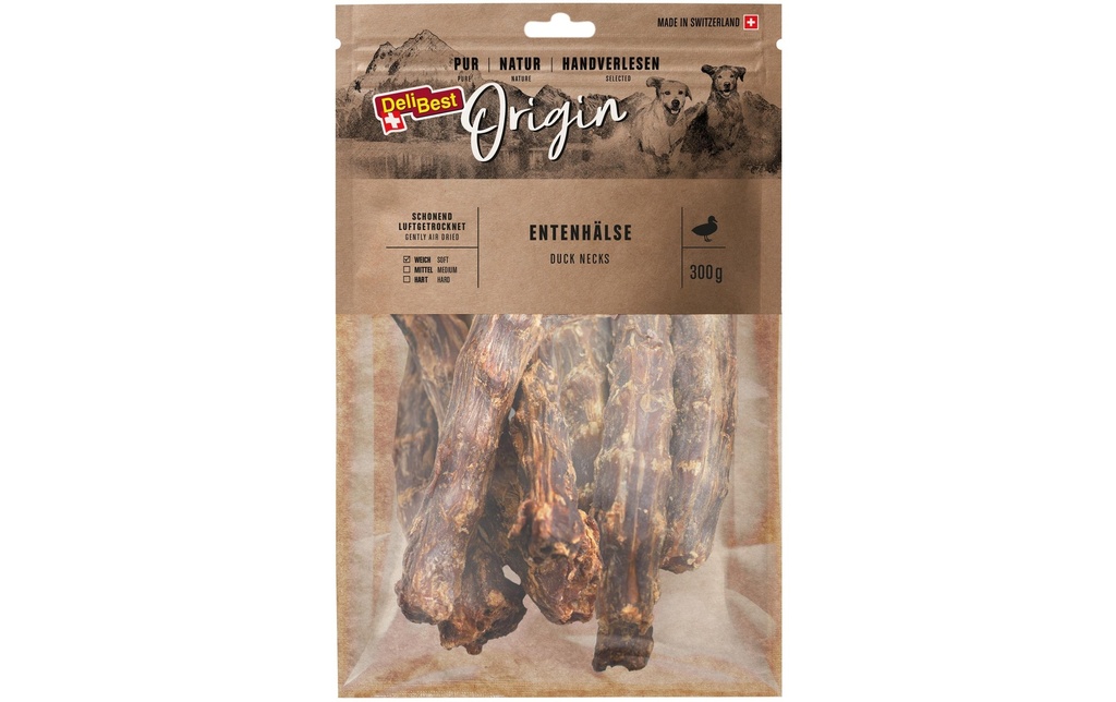 DeliBest Produit à mâcher  Origine Cou de canard 300 g