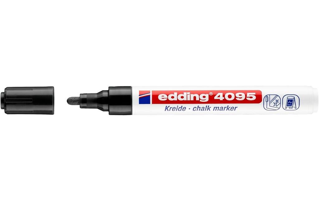 EDDING Marqueur craie 4095 noir