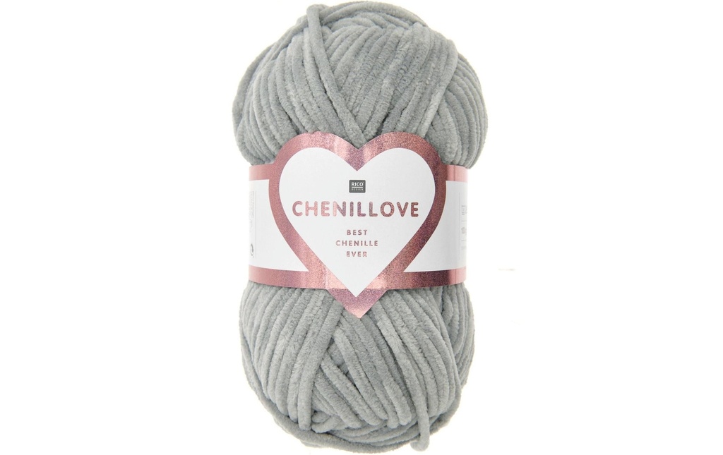 Rico Design Laine Chenillove 100 g, Gris