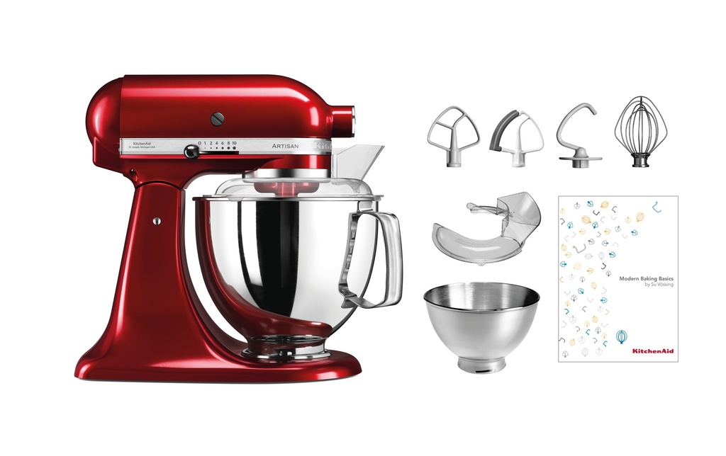 KitchenAid Robot ménager KSM200 Rouge bordeaux