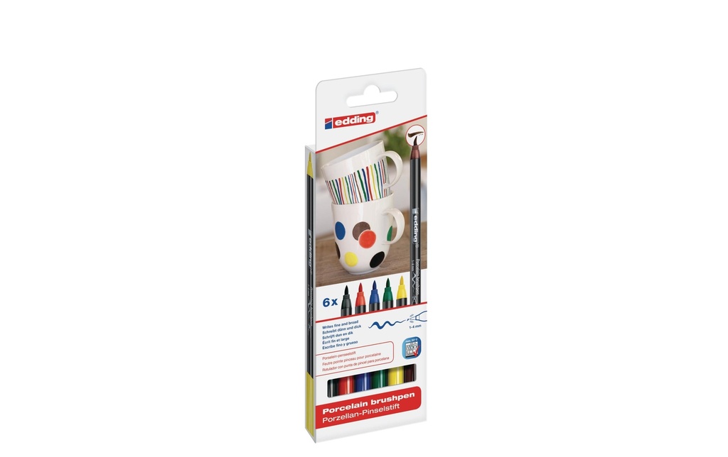 EDDING Marqueur porcel.FamilyCol 6p. (6 pces)