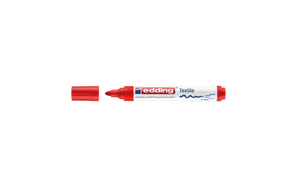 EDDING Marqueur textiles 4500 rouge