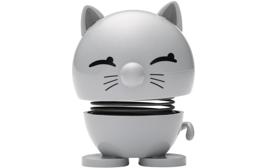 Hoptimist Objet à exposer Bimble chat S 7.3 cm, Gris clair