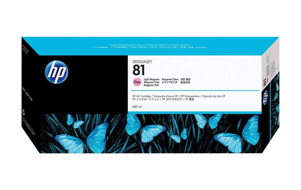 HP Encre Nr. 81 (C4935A) Light Magenta