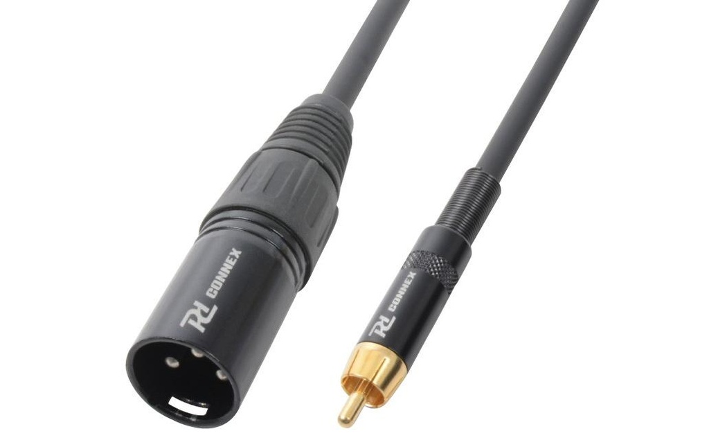 PD Connex CX52-3 XLR 3 pôles, mâle - Cinch 3 m