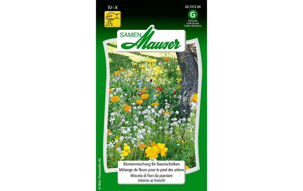 Samen Mauser Semence Symphonie de fleurs pour tranches d'arbres