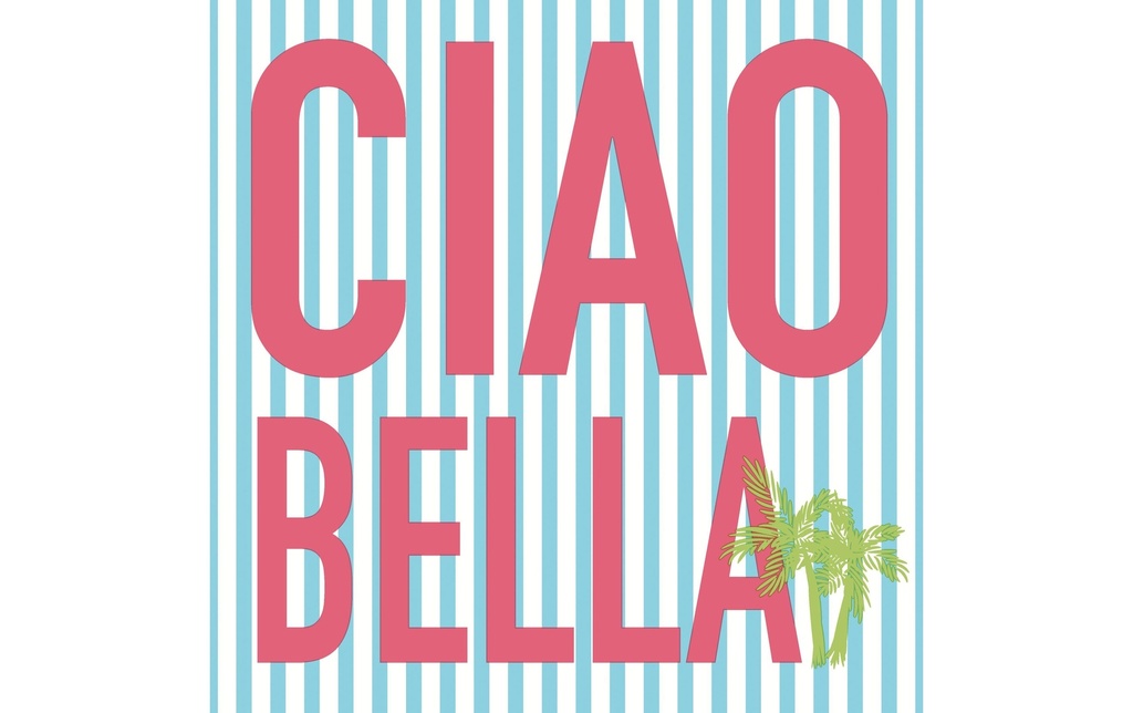 Paper + Design Serviettes en papier Ciao Bella 33 cm x 33 cm, 20 Pièce/s