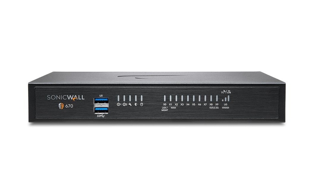 SonicWall Pare-feu TZ-670 Secure Upgrade Plus Essential 2 ans