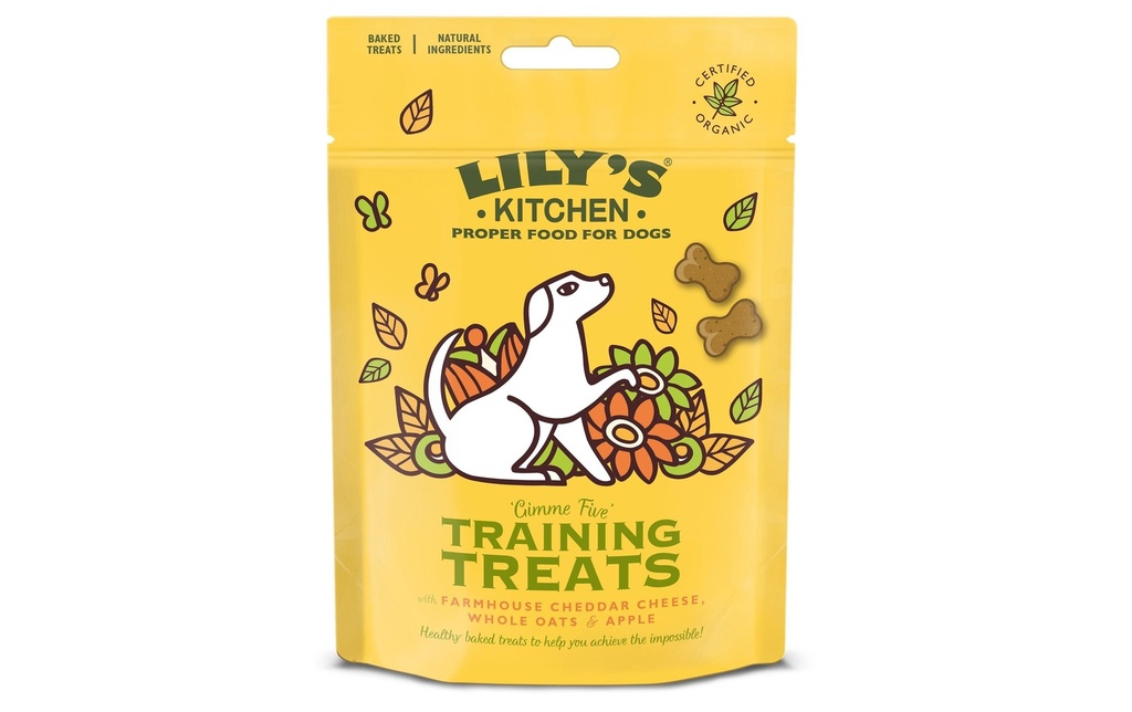 Lily's Kitchen Friandise Traitements d'entraînement bio, Fromage/pomme, 80 g