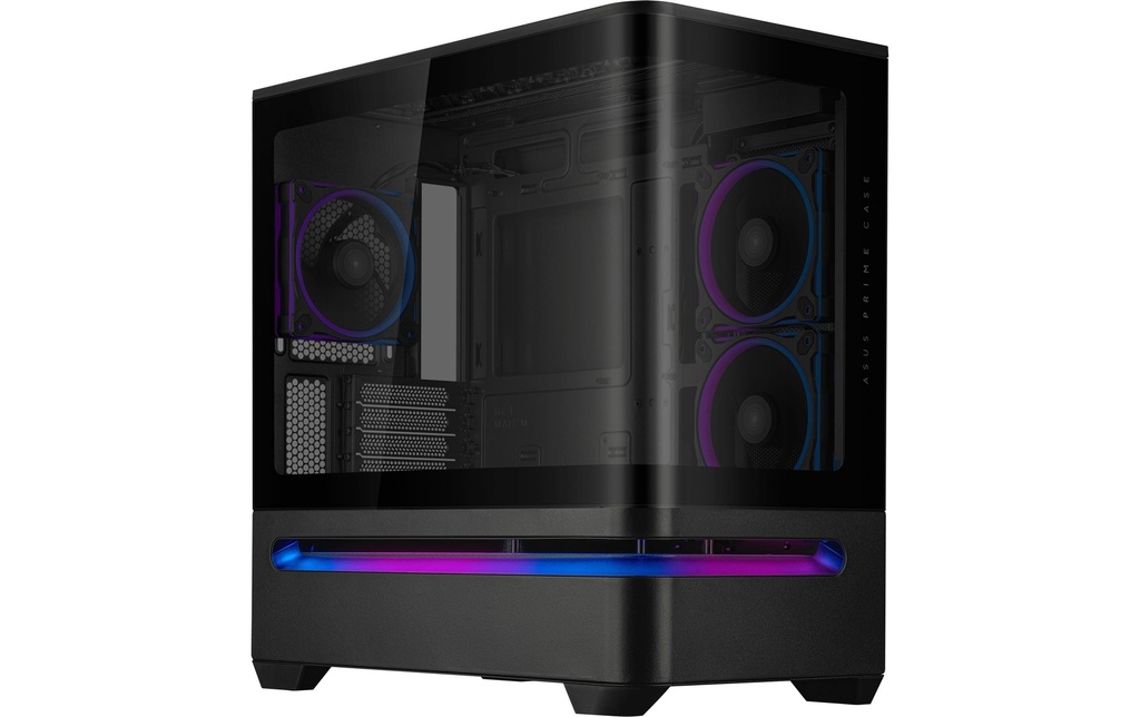 ASUS Boîtier d’ordinateur Prime AP202 TG ARGB Noir