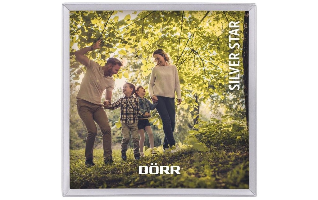 Dörr Cadre photo Silver Star Roma, argent 20 x 20 cm