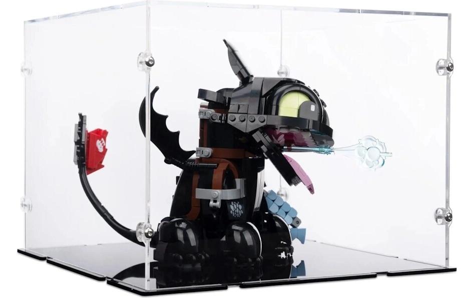 iDisplayit Présentoir en acrylique pour LEGO 10375 Dompter le dragon Krokmou