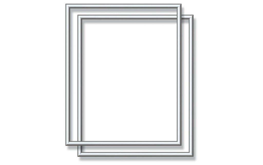Schipper Accessoires 2 x cadre en aluminium argent 24 x 30 cm