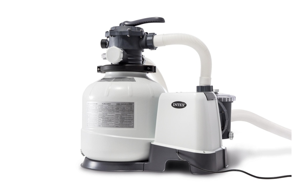 Intex Pompe avec filtre à sable Krystal Clear 8000 l / h jusqu'à 36 m³ max.