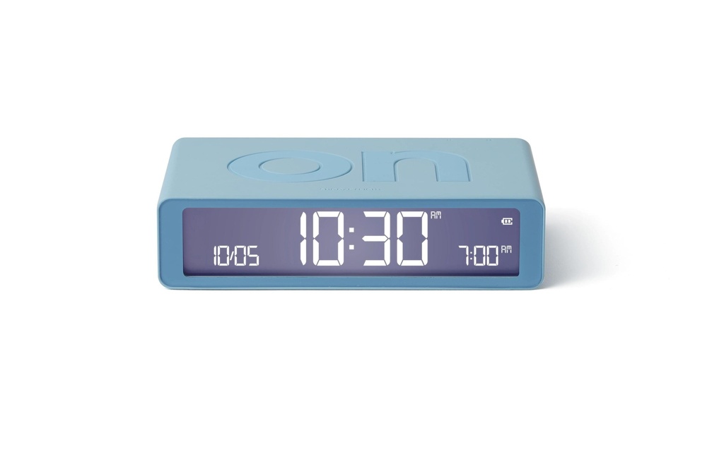 Lexon Réveil numérique Flip Classic Bleu clair