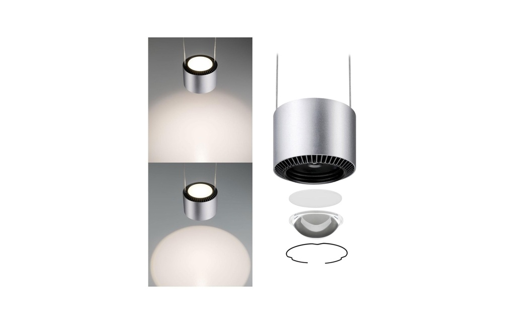 Paulmann Luminaire suspendu à LED URail Aldan, 13W, 2700 K, Chrome