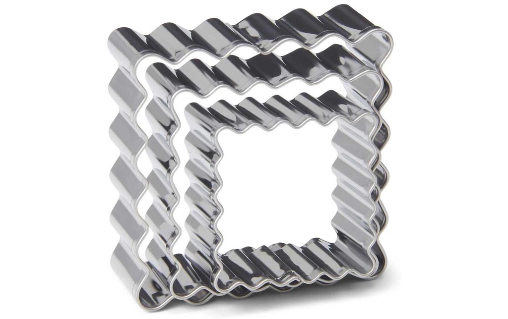 Patisse Emporte-pièce pour biscuits Carré, 3 pièces