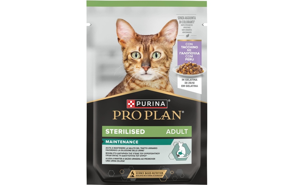 Purina Pro Plan Alimentation humide Adult Gelée Stérilisée Dinde 26 x 85 g