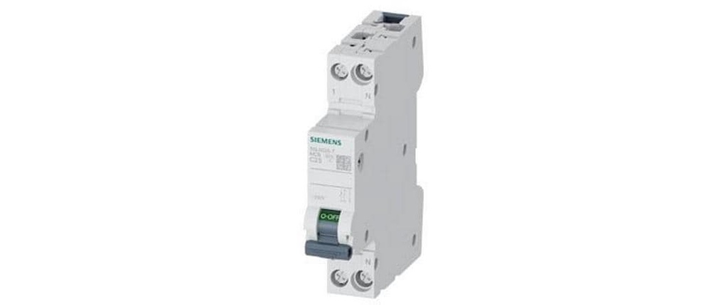 Siemens Disjoncteur de protection de ligne 230 V 6kA, 1+N-polaire/1TE C25