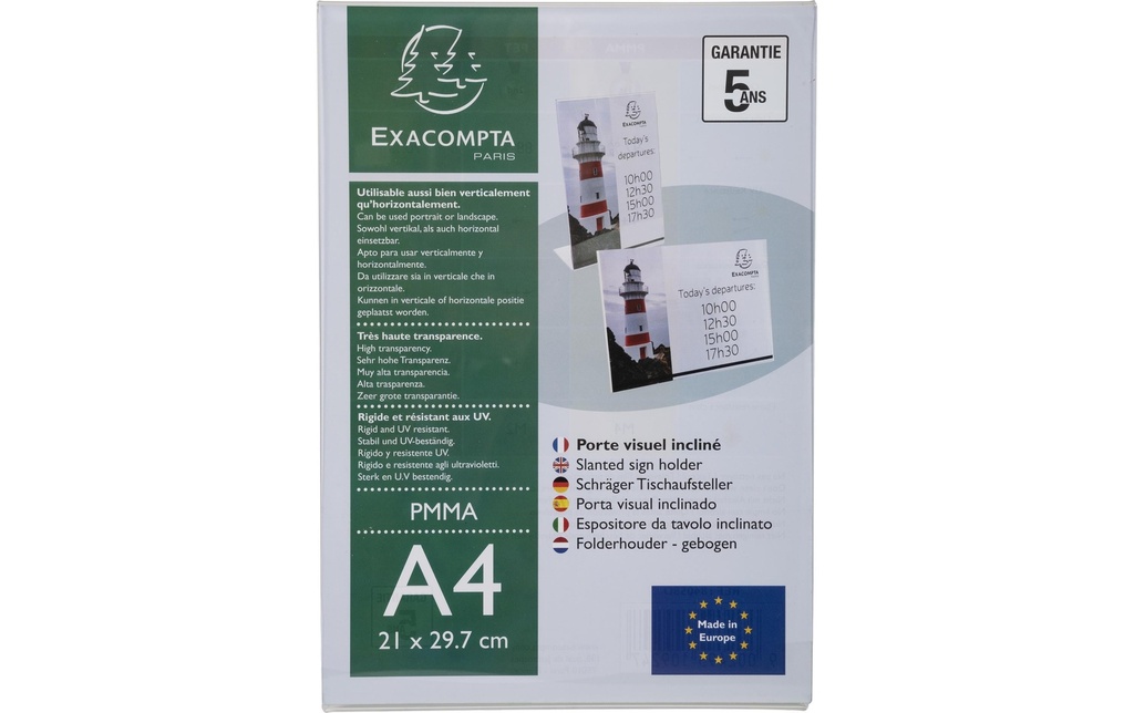 EXACOMPTA Présent.table A4 haut/-oblong