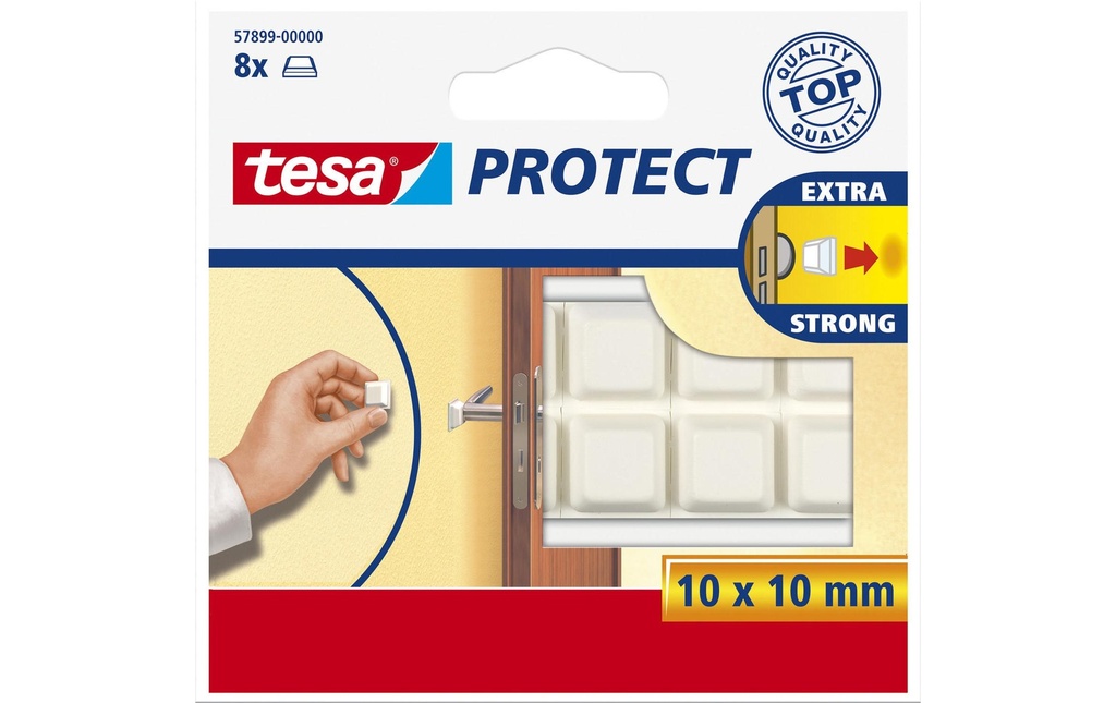 TESA Tampon de protect.blanc 10mm (8 pces)