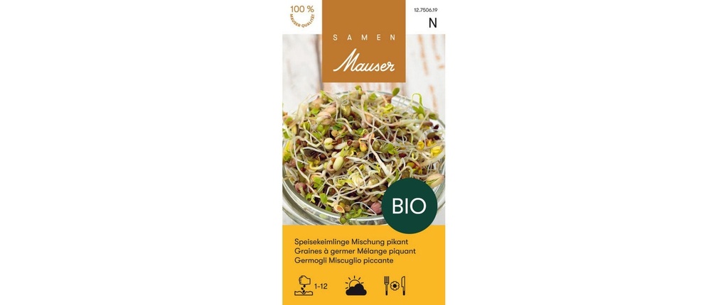Samen Mauser Pousses de germes Mél. Piquant 200 g