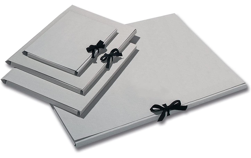 FOLIA Cartable dessin A4 carton gris