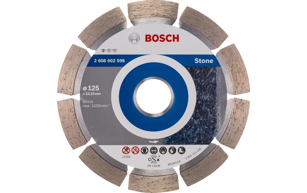 Bosch Professional Disque de coupe diamanté Standard for Stone Ø 125