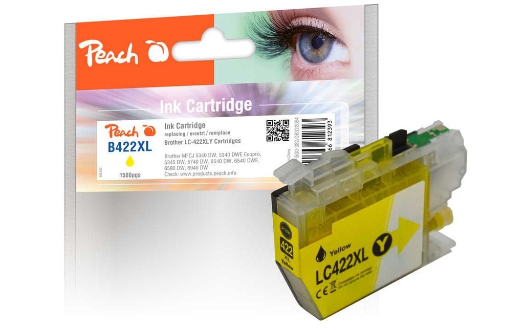 Peach Encre Brother LC-422XLY Yellow