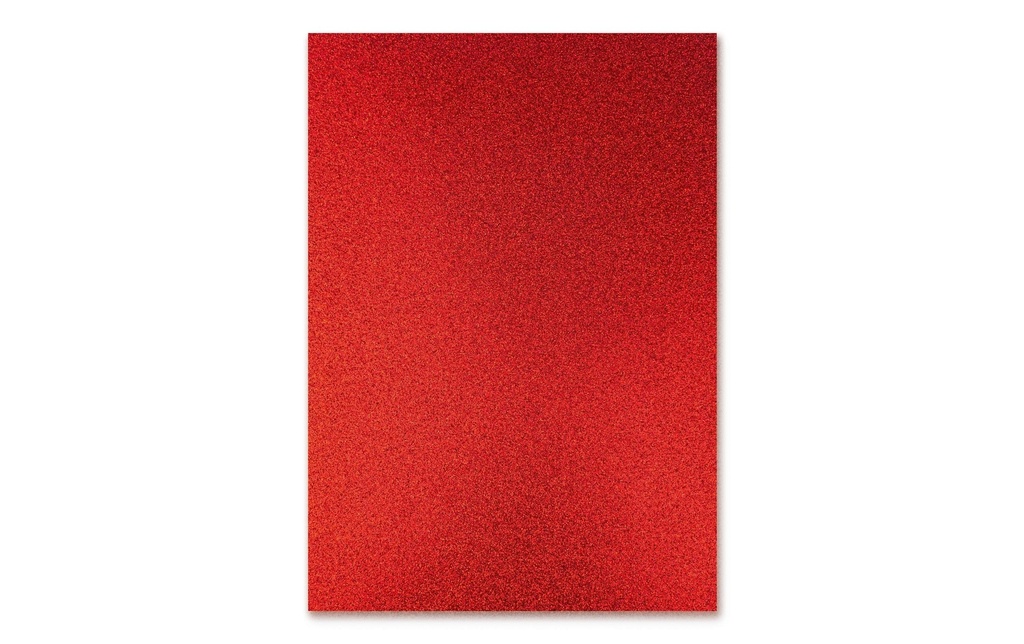 URSUS Boîte à paillettes A4, 300 g/m², 10 feuilles, Rouge