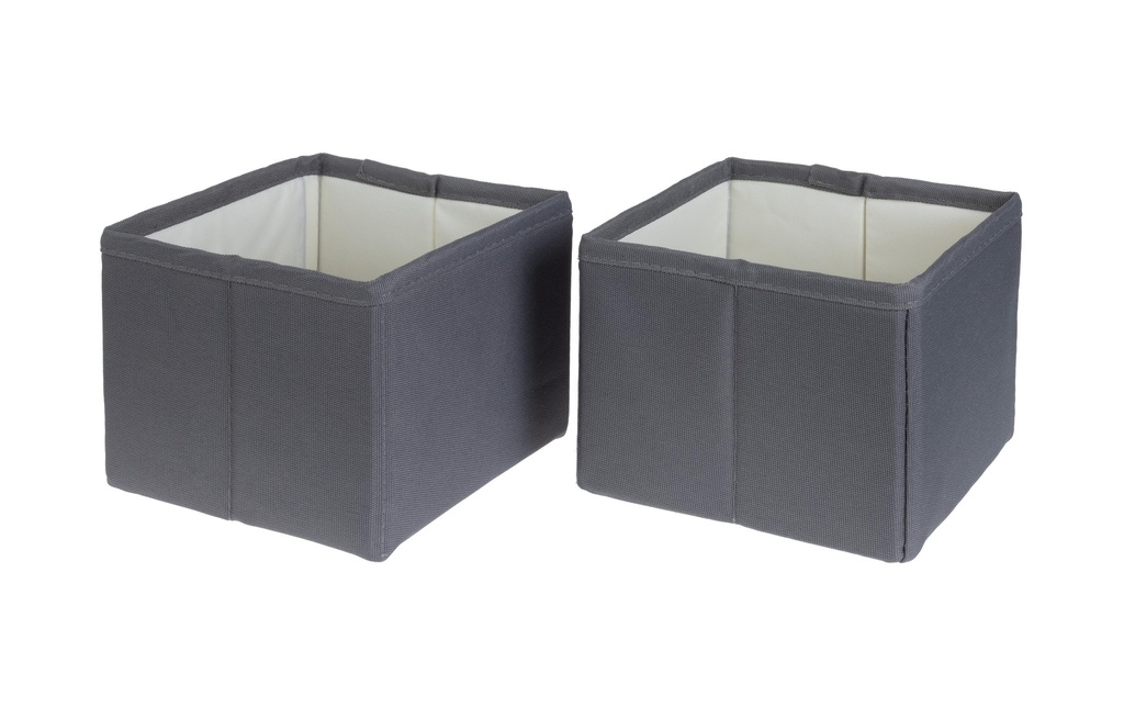 COCON Boîte de rangement S Gris, 2 pièces