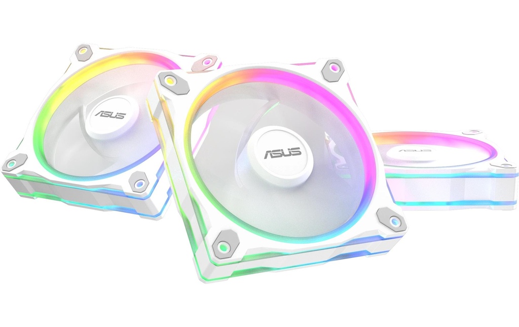 ASUS Ventilateur PC Prime MR120 Fan ARGB 3in1 Blanc