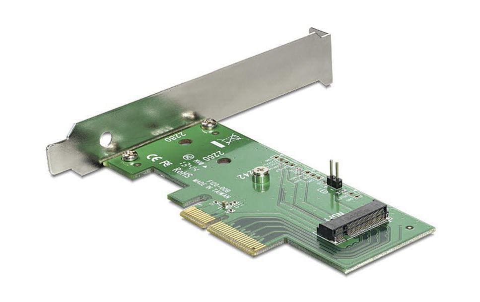Delock Adaptateur de bus hôte Controller PCI-Ex4 - M.2 NVME, 1Port
