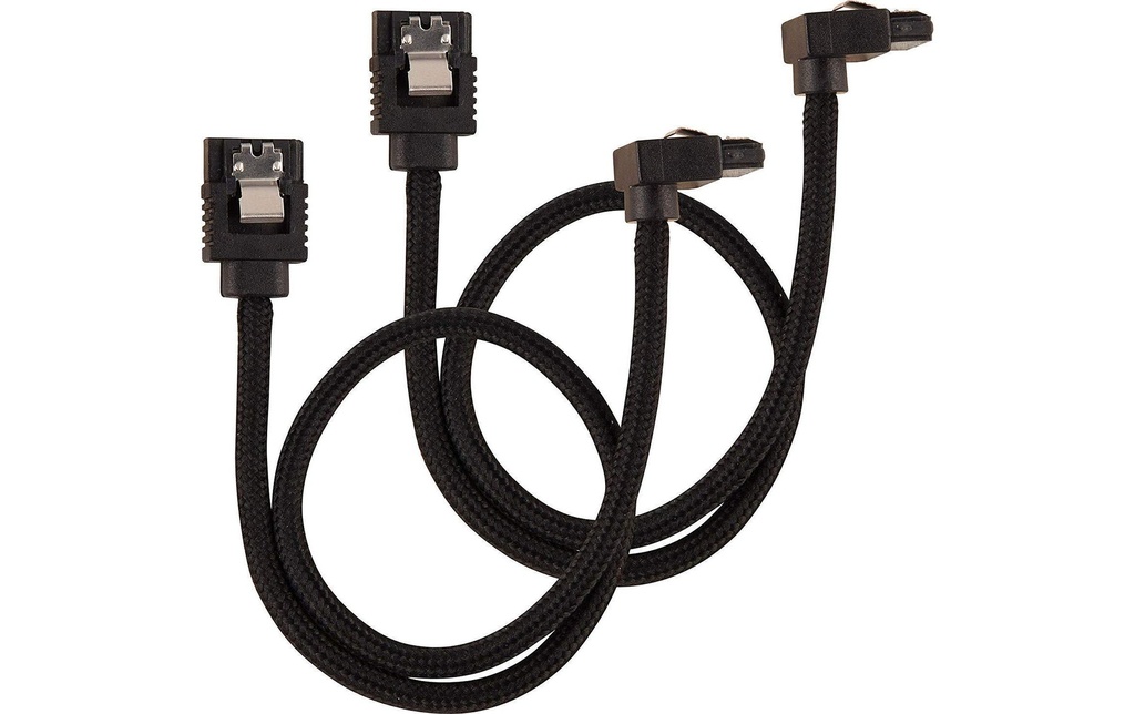 Corsair Câble SATA3 Premium Set Noir 30 cm coudé