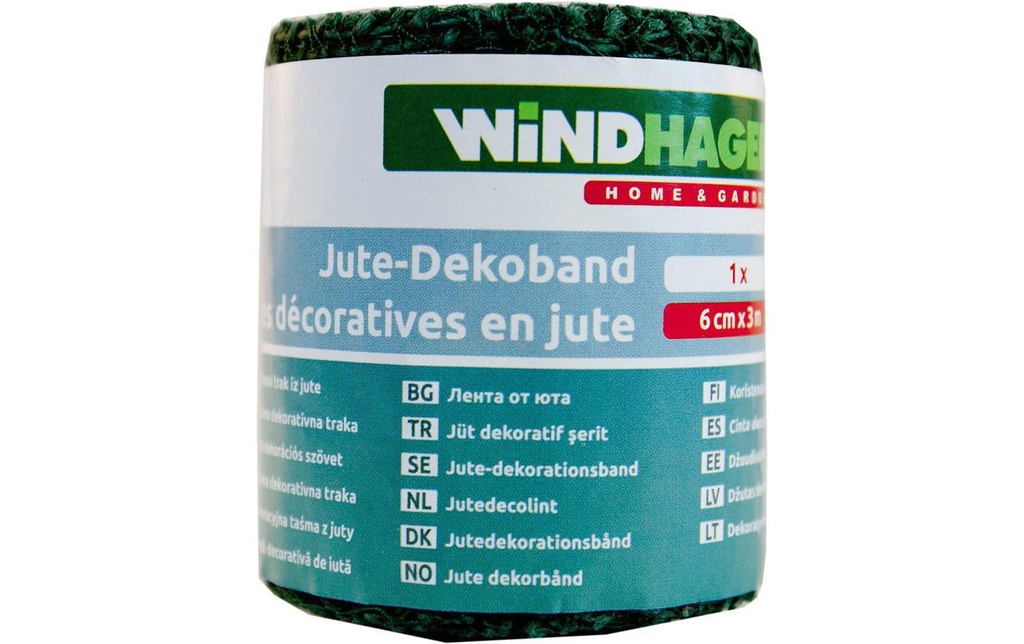 Windhager Ruban de jute, vert