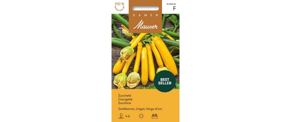 Samen Mauser Semence Barres d'or Zucchetti