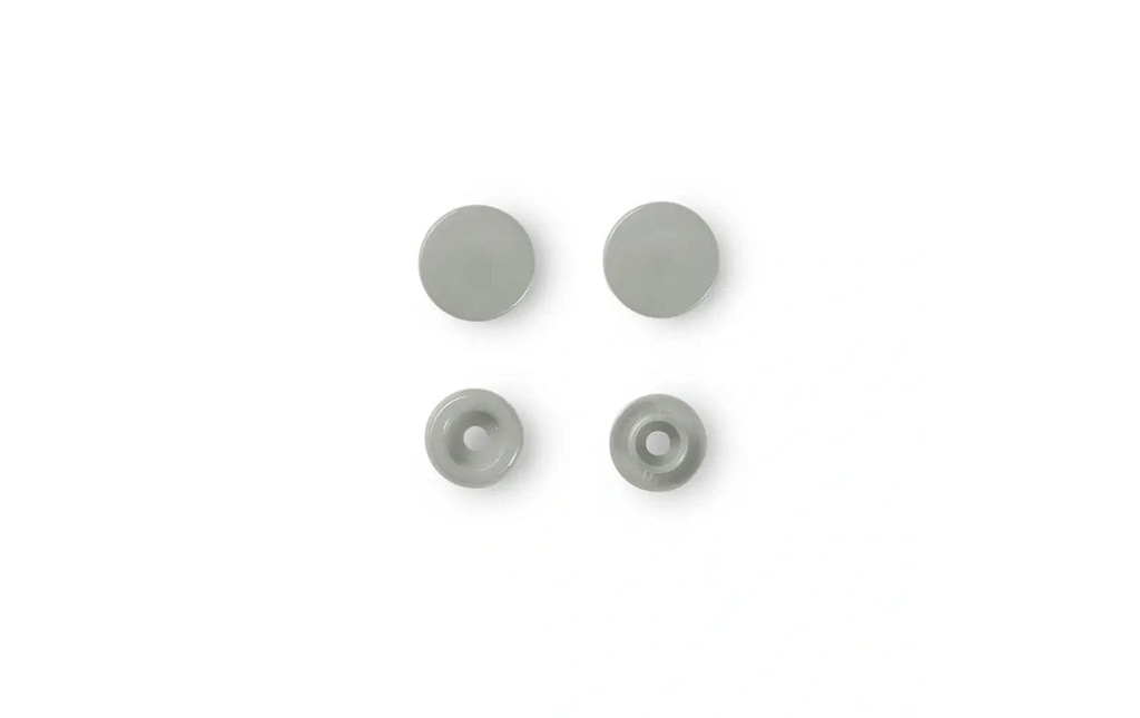 Prym Boutons poussoirs Boutons de couleur Gris, Ø 12,4 mm, 30 pièces