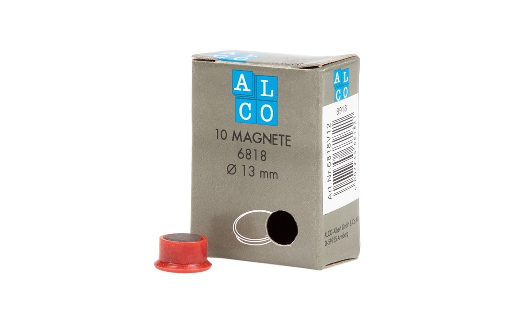 Alco Aimant à crochet 10 Pièce/s, Rouge