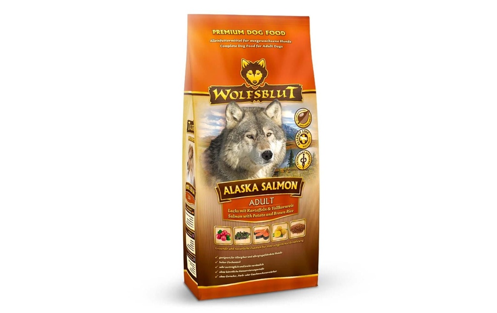 Wolfsblut Alimentation sèche Dog Alaska Salmon Adult, 2 kg
