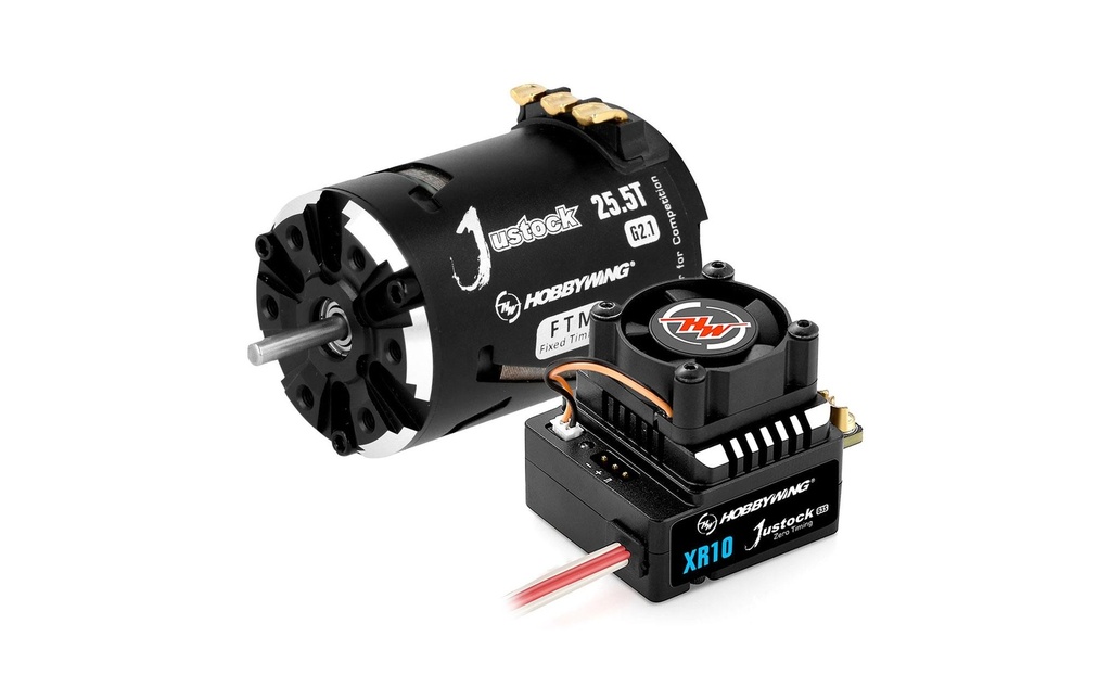 Hobbywing Kits d’entraînement sans brosse Xerun Justock Combo G3S 25.5T, 1:10