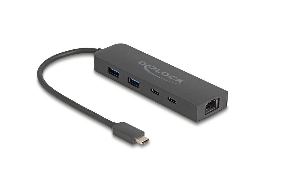 Delock Hub USB USB-A/USB-C avec 2.5 Gigabit LAN