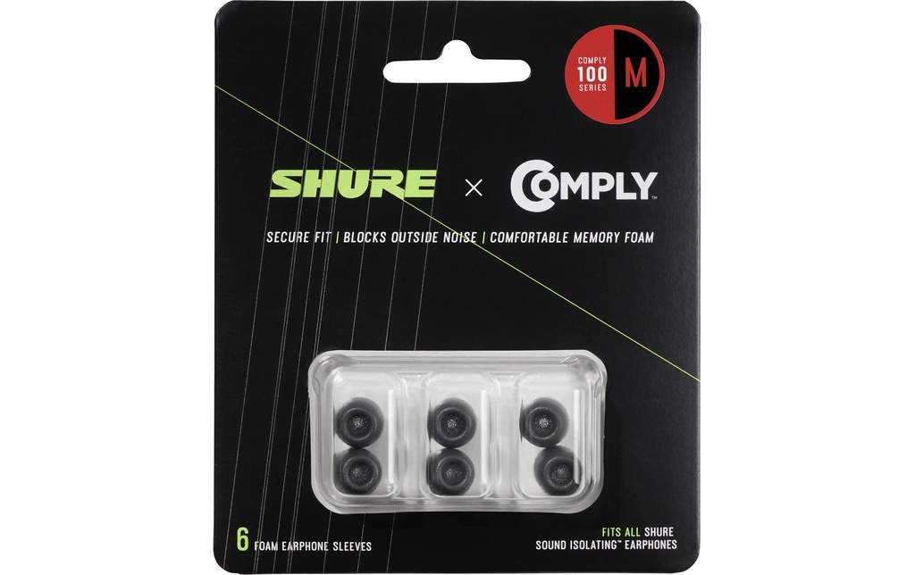 Shure Embouts auriculaires EACYF1-6M 6 pièces
