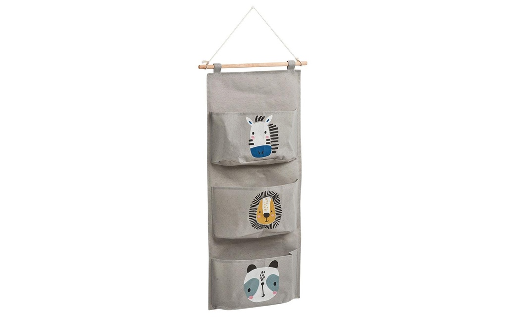 Zeller Present Hamac 3 compartiments Animals 60 x 20 cm