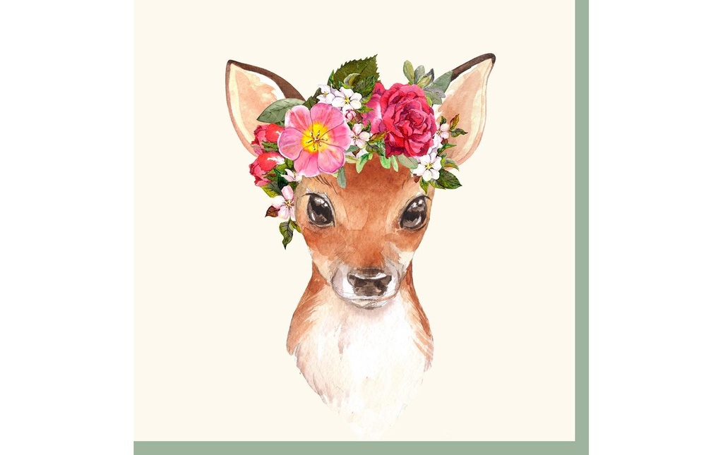 Paper + Design Serviettes en papier Floral Deer 33 cm x 33 cm, 20 Pièce/s