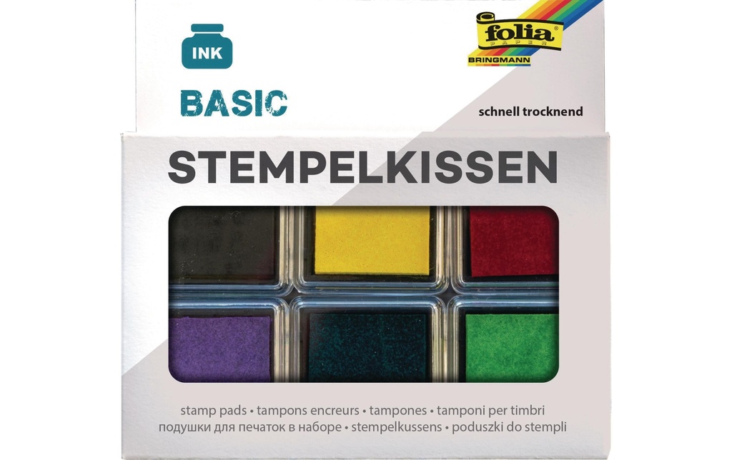 FOLIA Coussin encreur Basic 6pces (6 pces)