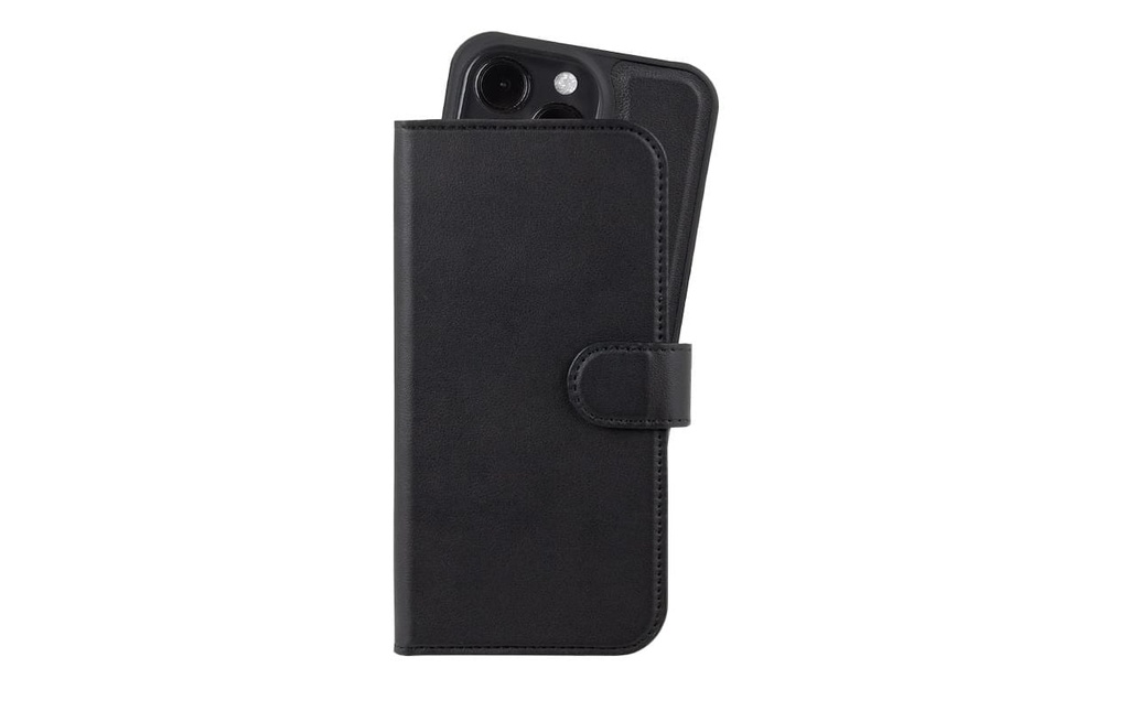 Holdit Book Cover Mag iPhone 16 Pro Max Noir