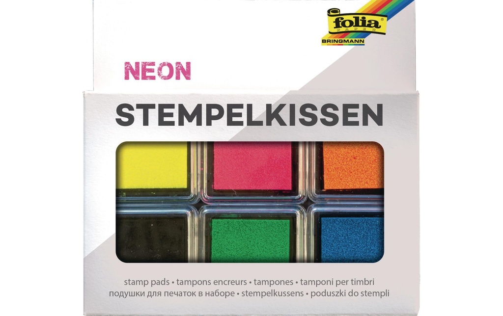 FOLIA Coussin encreur Neon 6pces (6 pces)