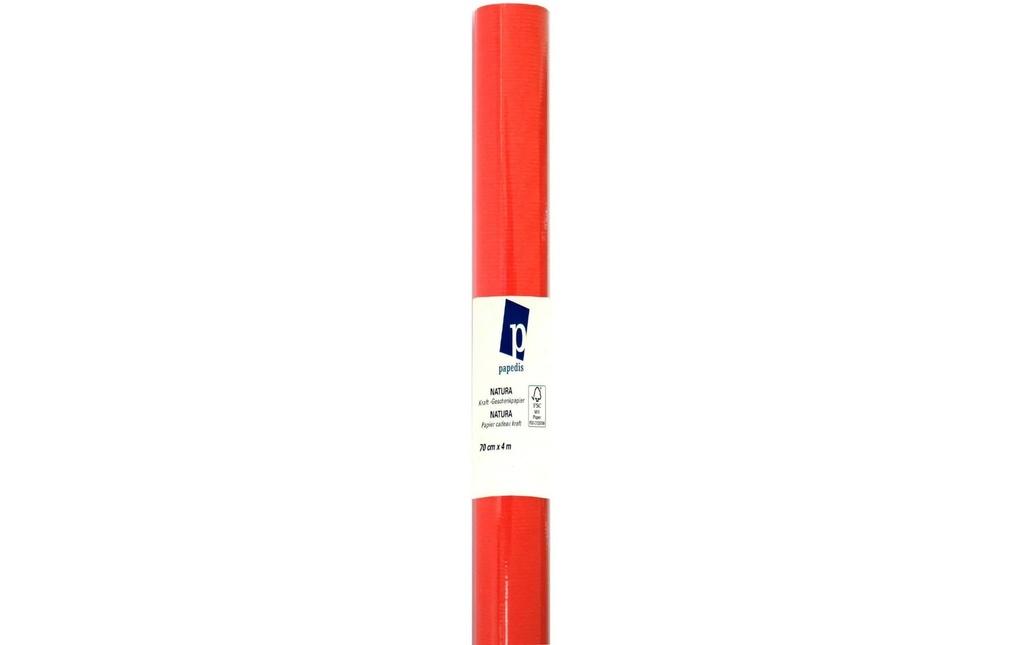Neutral Papier cadeau Force Rouge/Blanc, 70 cm x 4 m